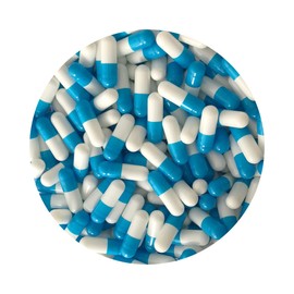 DR T&T™ 1000 size 0 size0 gelatin gelatine blue white capsules capsule with certificate UK seller