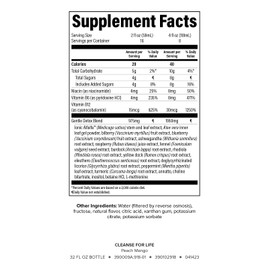 Isagenix Cleanse for Life - Detox System Support with Vitamins & Minerals - Support Healthy Metabolism with Antioxidant Supplement - Gluten & Soy Free Cleanse Drink - Peach Mango, 32 Oz