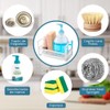 YOMYM Soporte para Esponja, Porta Esponja Fregadero Acero Inoxidable SUS304