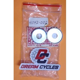 Kawasaki (Original OE) NOS GENUINE KAWASAKI G5 G4TR MC1 G3SS FRONT DRUM DUST SHIELD 41042-002 QTY 2