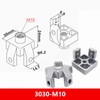 (6 Pieces) 3030 M10 Foot End Connector Floor Mount Base