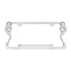 CLA Twin Ladies Metal License Plate Frame - Chrome