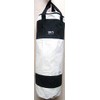 Boxing, Kickboxing Martial Arts 3ft Punch Bag WHITE CANVAS White/Black (Sold Un-Filled)