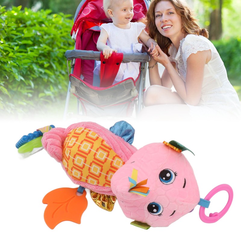 Stuffed Hanging Rattle Doll Soft Sea Horse Cartoon Hanging Plush