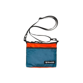 Shoebill Sacoche Shoulder Bag, Nylon, Waterproof, Small, Foldable, Mountain Climbing, Outdoors, Lightweight, green orange