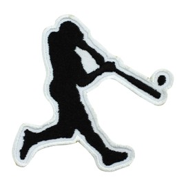 Baseball Player Patch, Baseball Patch, Embroidered Iron on Sew on Patch Badge for Clothes etc. 7x7cm