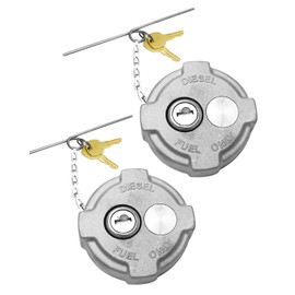 NTSUMI 2 3/8" Locking Diesel Fuel Cap Fit for Freightliner M2 Semi Small Box Truck 2002 and Up, Fuel Tank Cover Replace FTA-C-13, Semi Truck Cap with Seal Ring Key Chain 2 Pack