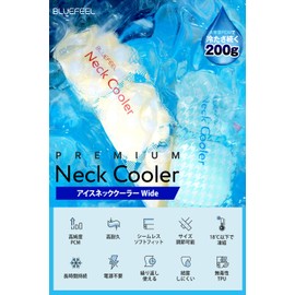 BLUEFEEL BLF25131 Ice Neck Cooler, High Purity PCM, Cooling Goods, Heat Dissipation, Button Type, 5 Adjustable Levels, Long Lasting Cooling, Large Capacity, 7.1 oz (200 g), Seamless Fit, Non-Toxic, Durable TPU Cool Belt, Blue Mint, Genuine Domestic Produ