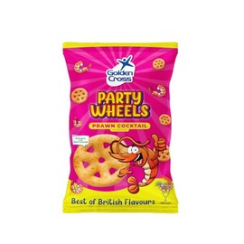 Golden Cross Party Wheels, Prawn Cocktail Flavour, 12 x 90g