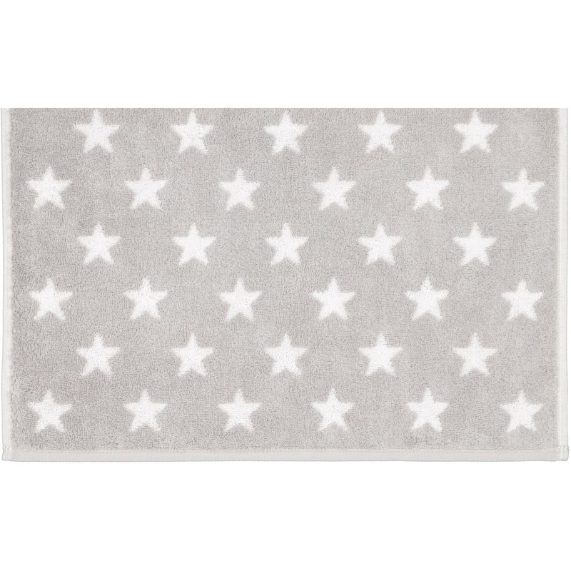 Cawö Handtücher New Stars Sterne klein 6261 Platin/weiß - 76