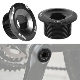 Uxsiya Crank Bolt Crankset Arm Bolt Aluminum Alloy Cranket Crank Fixing Bolt Screw for 590 596 SLX(Black)