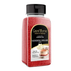 GranAroma GranAroma Sanding Sugar, Decorative, Cookies & Sweets (Red)