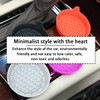 zipelo 2 Pack Cup Holder Coaster, 3.1" Silicone Insulation Drink