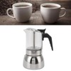 Glass Moka Pot Stainless Steel Heat Resistant Portable Classic Italian