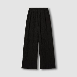 JAJU [JAJU] Women's Crinkle Wide Pants_Black