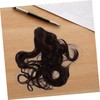 IWOWHERO Dark Brown Curly Claw Clip Ponytail Hair Extension for
