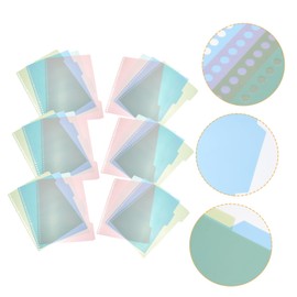 TEHAUX 6 Sets A4 Binder Dividers Pp Material Notebook Index Tabs Subject Separators for Organization Planner