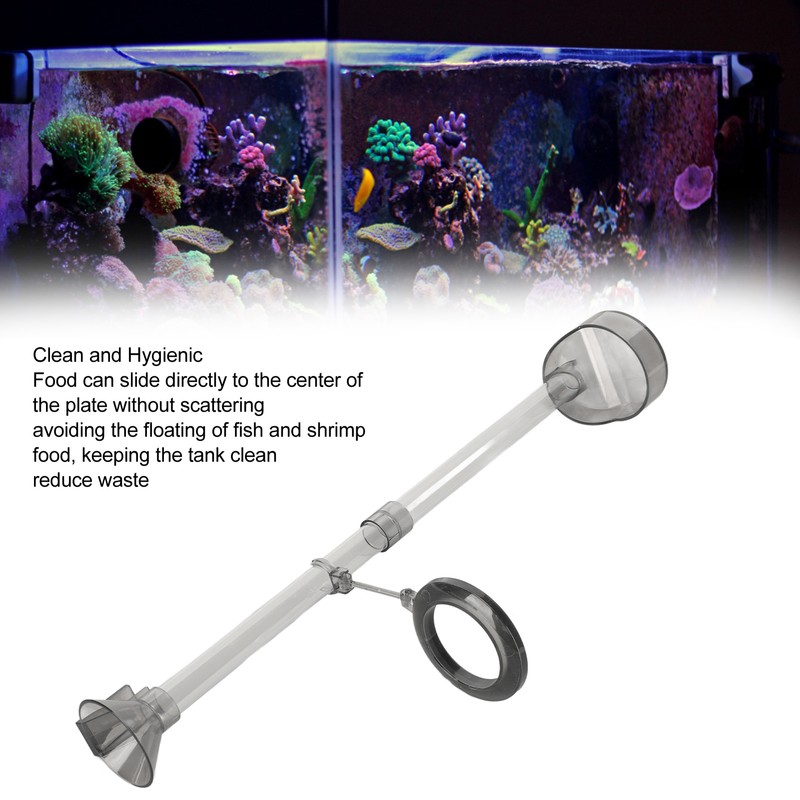 Aquarium Feeding Tube Dish Prevent Floating Acrylic Shrimp Feeding Tube