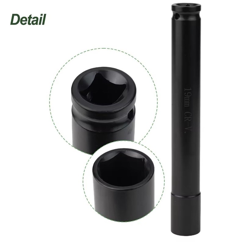 COSMOSFACTORY Long Deep Socket, 0.6 inches (14 mm), Total Length