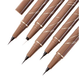SUIKONE Liquid Eyeliner, Extra Fine 0.0004 inch (0.01 mm), Lower Eyelashes, Eyeliner, Waterproof Eyeliner, Teardrop Bag Liner, Waterproof, Anti-Drop, Makeup Cosmetics (02# Natural Brown)