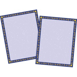 Barker Creek Designer Computer Paper 100 Sheet Set, Reach for the Stars, Decorative Paper, Stationery, 8.5" x 11", 100 sheets, Home, School, and Office Supplies (3621)