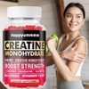 Happyummmm Creatine Monohydrate Gummies 5000mg Unisex Chewable Creatine, 5 Pieces, 60 Tablets / Happyummmm 크레아틴 모노하이드레이트 구미 5000mg 남녀공용 츄어블 크레아틴, 5개, 60정