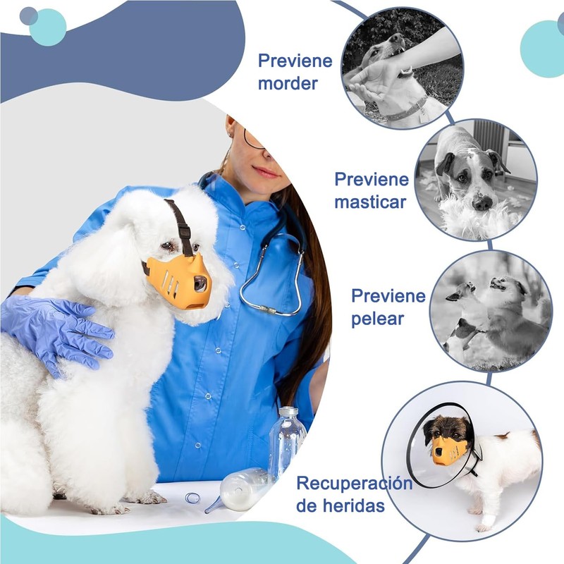 KOMPORY Bozal para Perro,Cubiertas de Boca de Perro con Forma