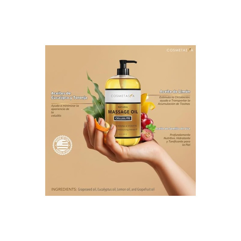Aceite de masaje de celulitis y crema caliente Aceite y