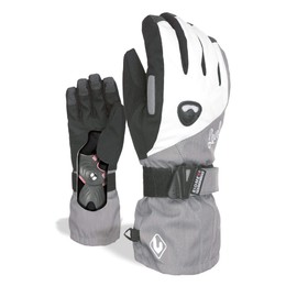 LEVEL Butterfly Women's Snowboard Gloves with Wrist Guards, Proven BioMex Design, Kevlar Palms, Removable Liner (Silver, Medium (8.0in))