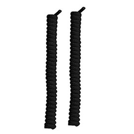 Smart Laces Black Curly Elastic Stretch Shoe Laces, Easy No Tie Sports Athletics Marathon Runners Triathlon Sneaker & Trainer Shoe Laces for Kids, Adults, Elderly, Disabled or Low Mobility laces