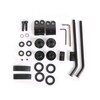7BLACKSMITHS Universal 15” Motorcycle Windshield Height Clear Large Windscreen Compatible
