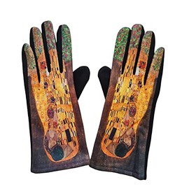 Toocool Van Gogh Klimt Women's Winter Gloves Elegant Painters WS-C65, Kiss
