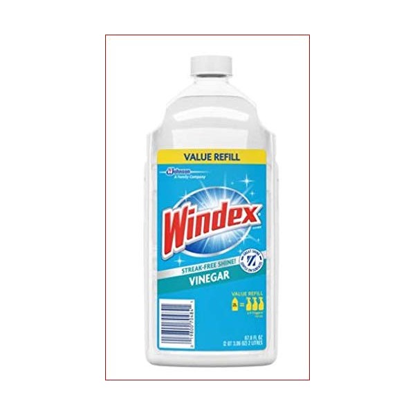 Windex Glass Cleaner Refill, Vinegar, 67.6 Oz (Pack of 3)