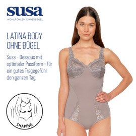 Susa Body Latina Women's Elastic Lace Body - 95D
