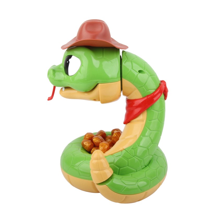 Electric Rattlesnake Toy Plastic Tricky Scary Rattlesnake Prank Toy Induction