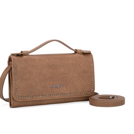 Wrangler x Montana West Vegan Leather Designer Crossbody Bag Cute Studded Clutch Wallet for Women - Sage Khaki