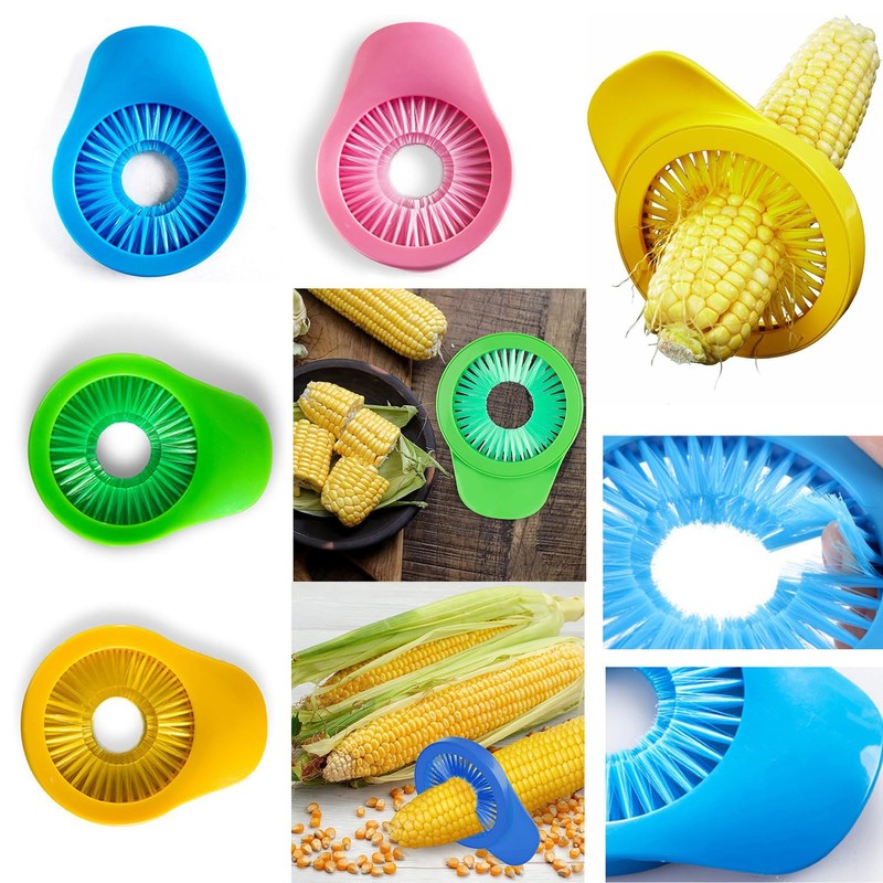 AKOAK 1 Pack Corn Cleaning Brush Vegetable Washer Plastic Vegetable