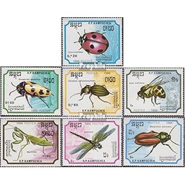 Prophila Collection Cambodia 969-975 (Complete Edition) Mint NH 1988 Insects (Stamps for Collectors) Invertebrates Other (Insects, Snails, Bees etc.)
