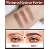 2-Color Eyebrow Powder Palette, Waterproof Long-Lasting Eyebrow Makeup Kit, Defined