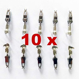 Car Replacement Plug - Petrol Injector - BOS EV1 (10 x Terminals Females) for Standard + Low 2,3,4,5,6,7,8,9,10 pin/pole - 1287013003, 1 287 013 003, 1037906240 1 03, 1 7 906 240, 191972525B, 282193-1