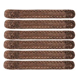Hosley Set of 6 Metal Incense Stick Holders 9.5-Inch with Ash Catcher, Elegant Copper Finish, Ideal Gift for Wedding, Aromatherapy, Zen, Spa, Reiki, Meditation, Home Decor, Room Decor, Kitchen Decor