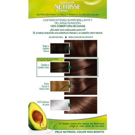 Garnier Nutrisse Creme Coloración Permanente Con Mascarilla Nutritiva De Cuatro Aceites - Castaño Claro 5