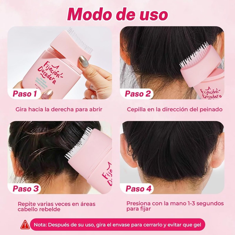 Cera para Cabello Mujer, Gel para Cabello Mujer Con Peine,