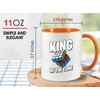 Luxe Gifting Rubik Player 2Tone Mug 11oz Orange -King Of