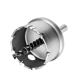 EZARC Hole Saw Carbide Drill, Deep Cut Hole Opener for Holes in Thick Stainless Steel and Metal, 54 mm