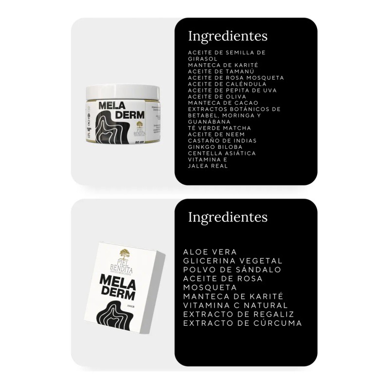Meladerm Duo Piel Bendita Crema 60g + 2 Jabones