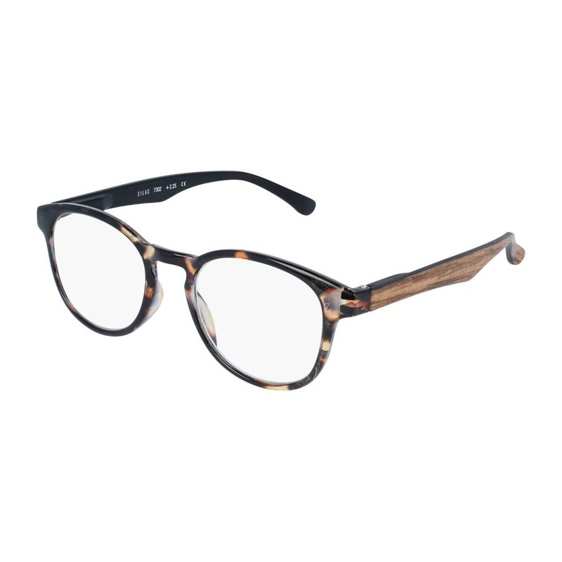 SILAC Lesebrille Herren und Unisex – Runde Gläser – Schildpatt-Muster