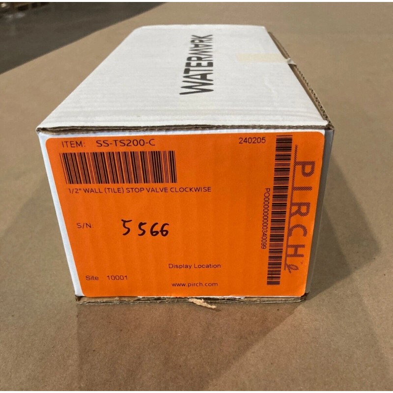 Watermark SS-TS200-C Wall (Tile) Stop Valve 1/2" Volume Control New