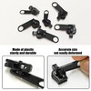 EPCDBBRT 12 Piece Replacement Zip Pullers, Zip Replacement Parts, Zip