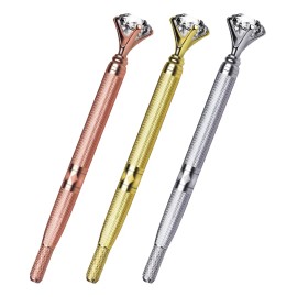 3pz Inductor Diamante Agujas Microblading Shading Cejas Oro Y Plata Y Oro Rosa